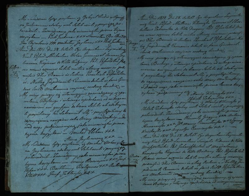 Pušaloto Romos katalikų parapijos bažnyčios 1819–1827 metų jungtuvių metrikų knyga