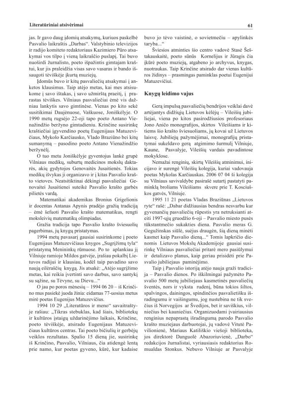Šiaurietiški atsivėrimai : Pasvalio krašto istorijos ir kultūros žurnalas 2011, nr. 1 (30)