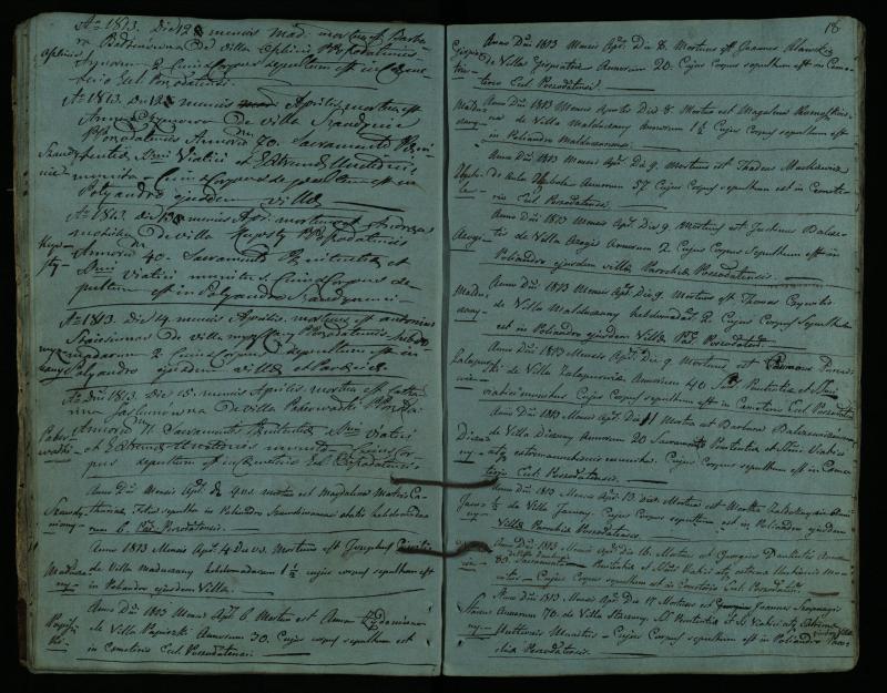 Pušaloto Romos katalikų parapijos bažnyčios 1810–1827 metų mirties metrikų knyga