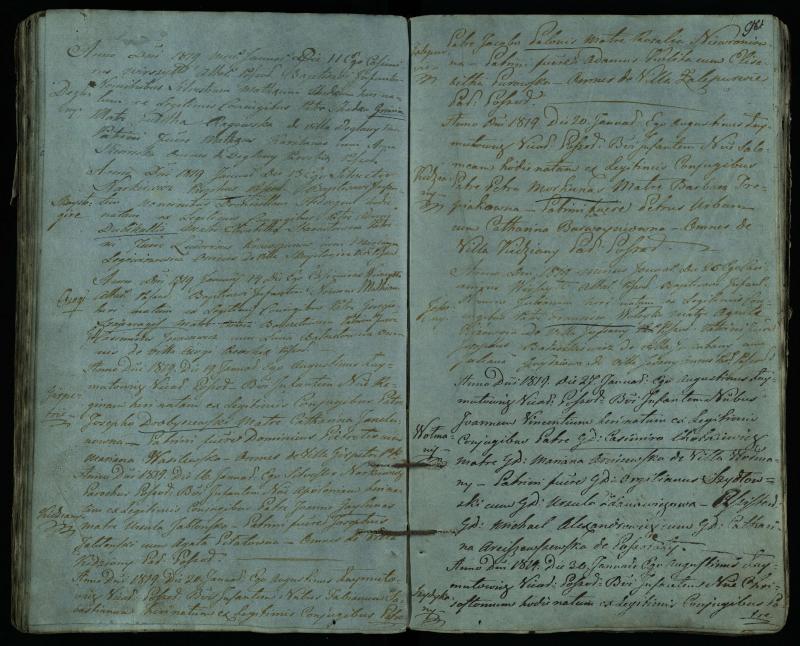 Pušaloto Romos katalikų parapijos bažnyčios 1814–1822 metų krikšto metrikų knyga