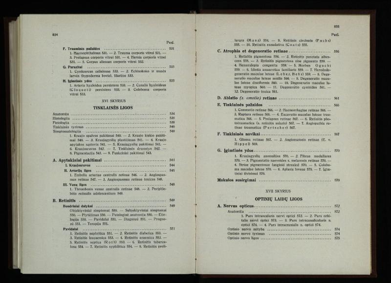 Akių ligų vadovas / Petras Avižonis. – Kaunas: Medicinos fakultetao leidinys, 1940. – VIII, 841, [2] p., 18 iliustr. lap.