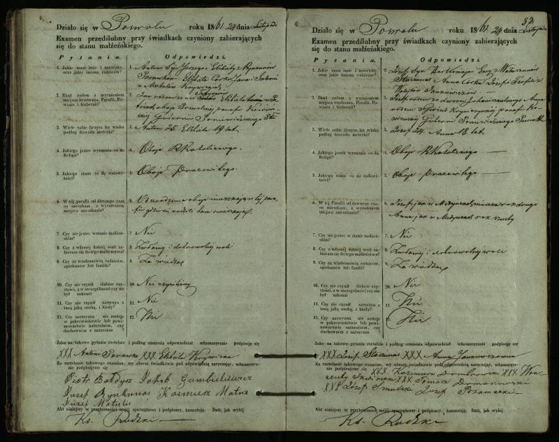 Pasvalio Romos katalikų parapijos bažnyčios 1859–1867 metų priešjungtuvinės apklausos knyga
