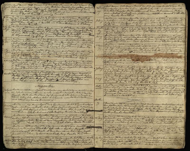Pušaloto Romos katalikų parapijos bažnyčios 1822–1828 metų krikšto metrikų knyga