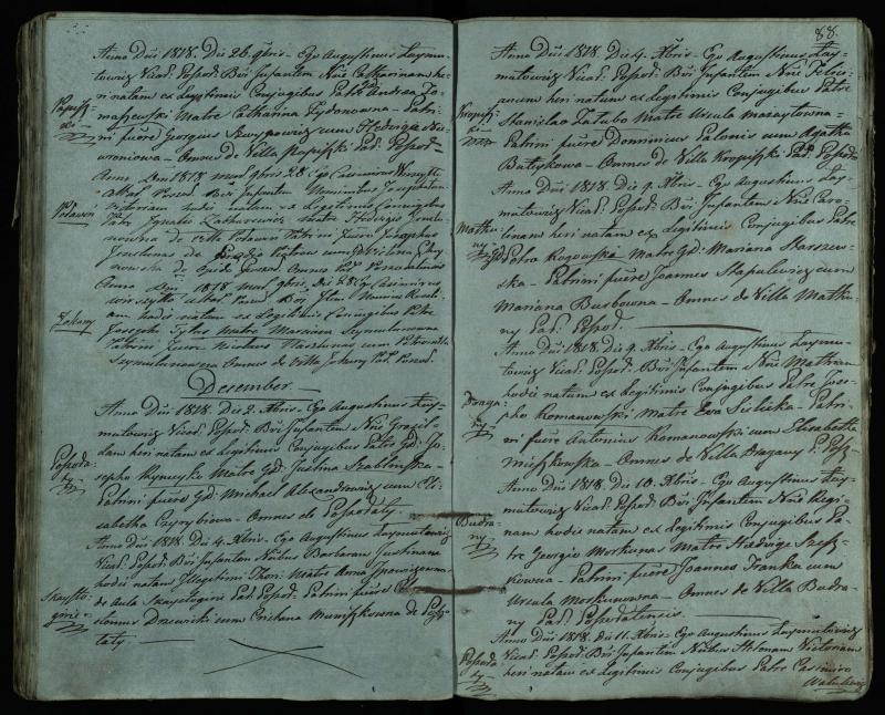 Pušaloto Romos katalikų parapijos bažnyčios 1814–1822 metų krikšto metrikų knyga