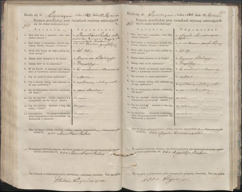 Krinčino Romos katalikų parapijos bažnyčios 1840–1844 metų priešjungtuvinės apklausos knyga