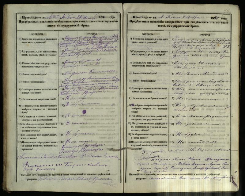 Pasvalio Romos katalikų parapijos bažnyčios 1876–1885 metų priešjungtuvinės apklausos knyga