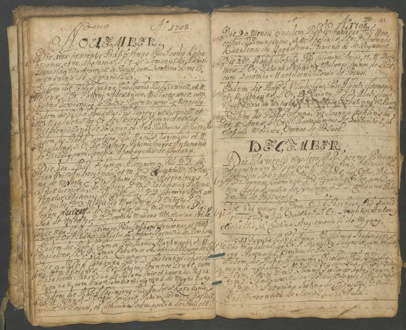 Pasvalio Romos katalikų parapijos bažnyčios 1703–1718 metų krikšto metrikų knyga