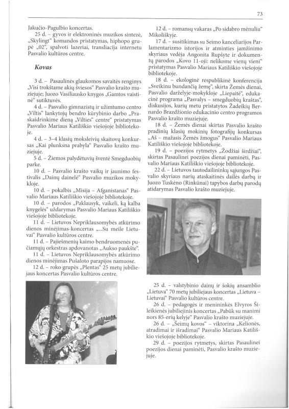 Šiaurietiški atsivėrimai : Pasvalio krašto istorijos ir kultūros žurnalas 2011, nr. 2 (31)