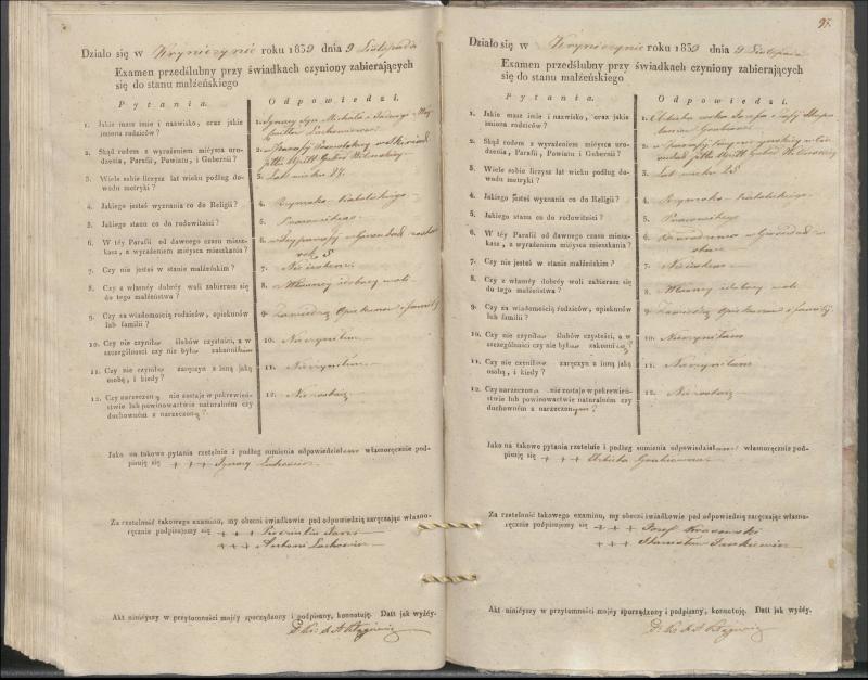 Krinčino Romos katalikų parapijos bažnyčios 1837–1839 metų priešjungtuvinės apklausos knyga
