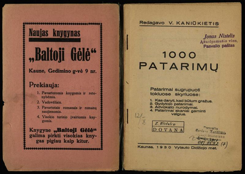 1000 patarimų