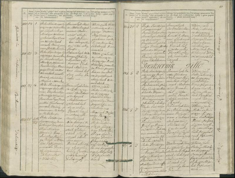 Krinčino Romos katalikų parapijos bažnyčios 1827–1831 metų mirties metrikų knyga