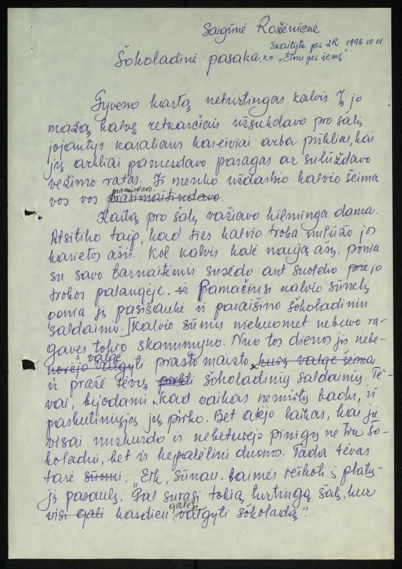 Apie mane ir aš apie kitus: straipsniai, žinutės, informacijos, pastabos spaudos puslapiuose. Nuo 1990 m.  / Rožėnienė, Saigūnė. – Biržai