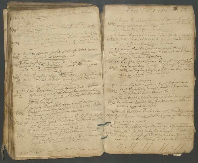 Pasvalio Romos katalikų parapijos bažnyčios 1703–1718 metų krikšto metrikų knyga