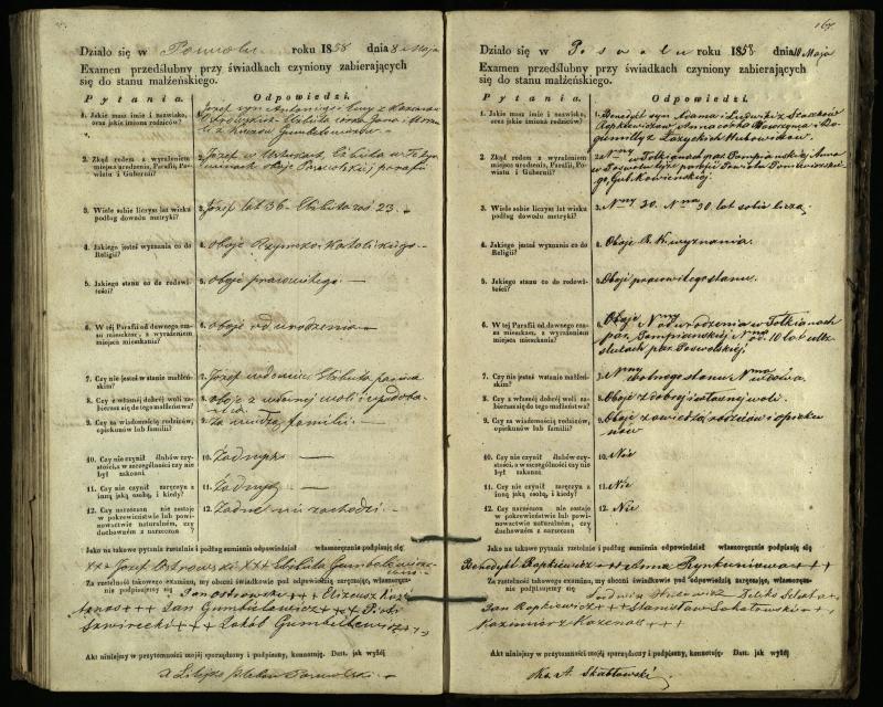 Pasvalio Romos katalikų parapijos bažnyčios 1849–1859 metų priešjungtuvinės apklausos knyga