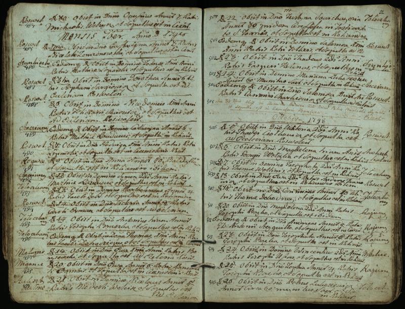 Pasvalio Romos katalikų parapijos bažnyčios 1794–1819 metų mirties metrikų knyga