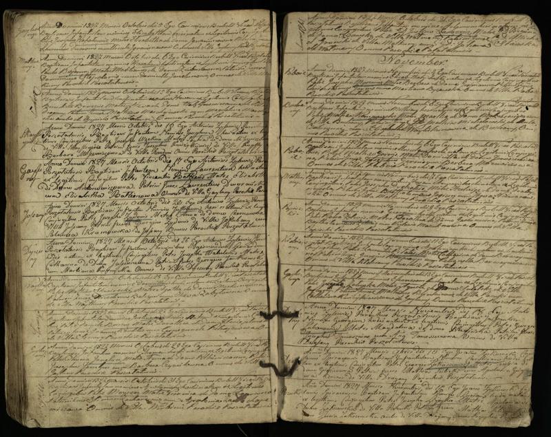 Pušaloto Romos katalikų parapijos bažnyčios 1822–1828 metų krikšto metrikų knyga