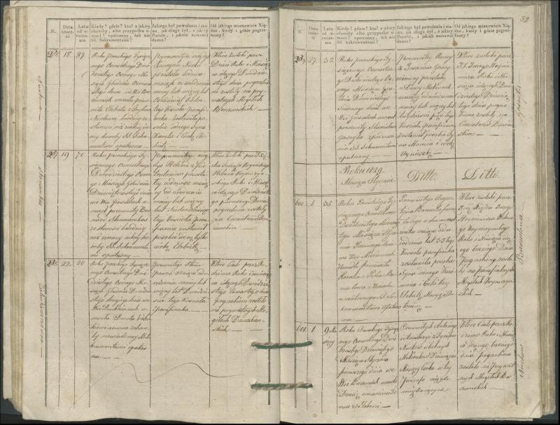 Krinčino Romos katalikų parapijos bažnyčios 1827–1831 metų mirties metrikų knyga