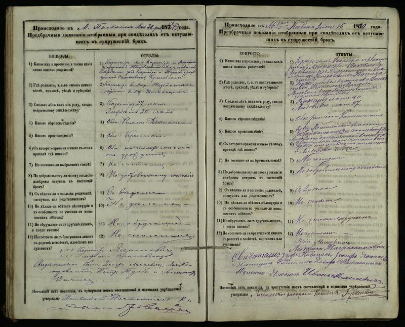 Pasvalio Romos katalikų parapijos bažnyčios 1876–1885 metų priešjungtuvinės apklausos knyga