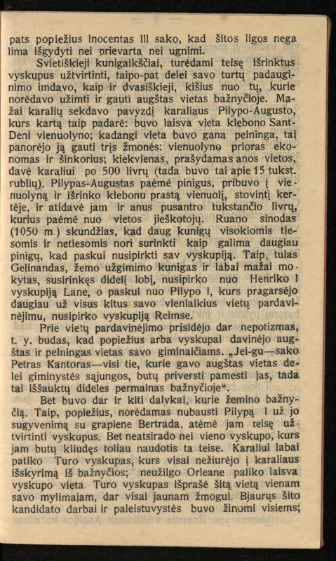 Viduramžių bažnyčios vaizdas / (historiškas piešinėlis Li); sutrumpino ir sulietuvino kun. Jonas Šepetys. – [S.l.]: [s.n.], 1912 (Vilnius: M. Kuktos sp.). – 31 p.