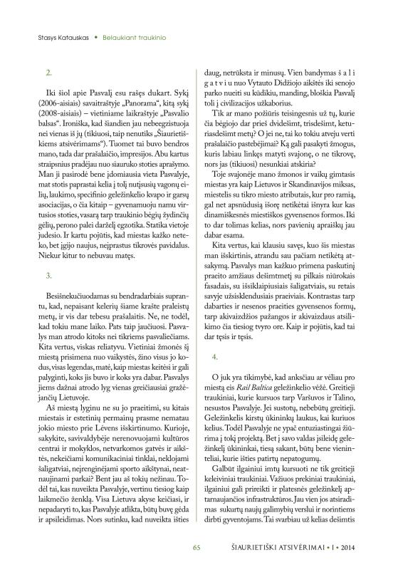 Šiaurietiški atsivėrimai : Pasvalio krašto istorijos ir kultūros žurnalas 2014, nr. 1 (36)