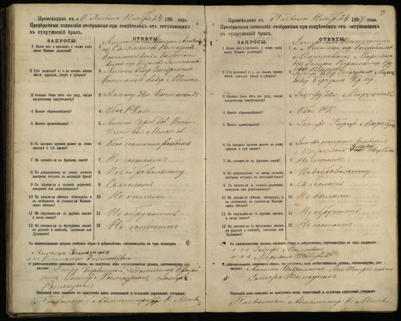Pasvalio Romos katalikų parapijos bažnyčios 1885–1894 metų priešjungtuvinės apklausos knyga