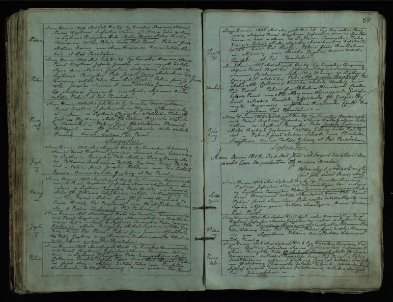 Pušaloto Romos katalikų parapijos bažnyčios 1802–1814 metų krikšto metrikų knyga