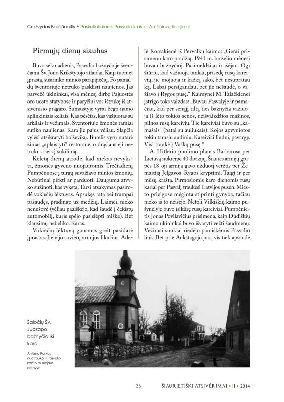Šiaurietiški atsivėrimai : Pasvalio krašto istorijos ir kultūros žurnalas 2014, nr. 2 (37)