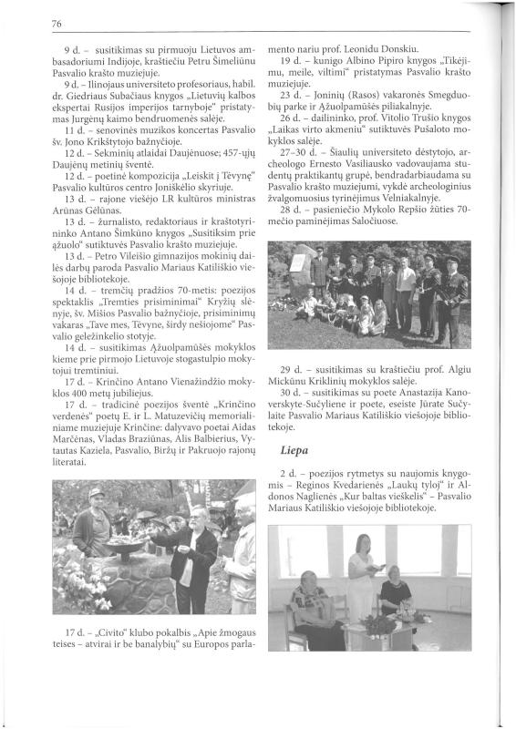 Šiaurietiški atsivėrimai : Pasvalio krašto istorijos ir kultūros žurnalas 2011, nr. 2 (31)