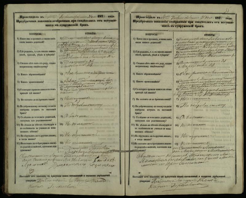 Pasvalio Romos katalikų parapijos bažnyčios 1876–1885 metų priešjungtuvinės apklausos knyga