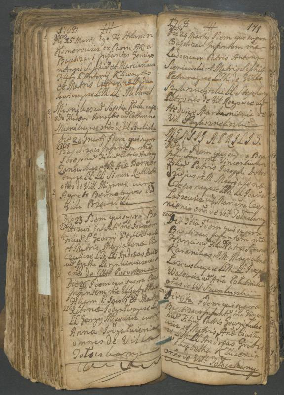 Pasvalio Romos katalikų parapijos bažnyčios 1749–1772 metų krikšto metrikų knyga