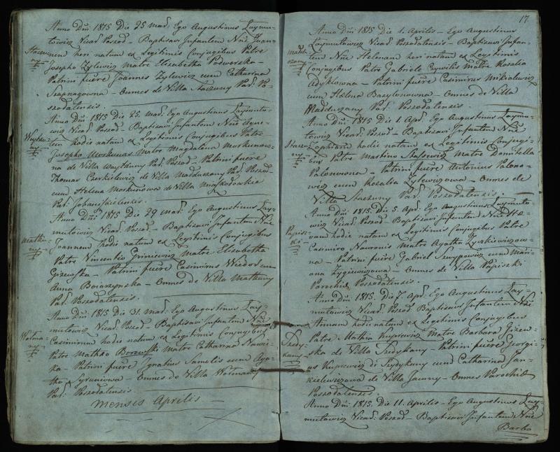 Pušaloto Romos katalikų parapijos bažnyčios 1814–1822 metų krikšto metrikų knyga