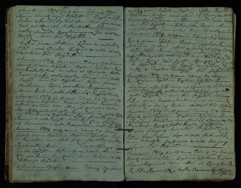 Pušaloto Romos katalikų parapijos bažnyčios 1802–1814 metų krikšto metrikų knyga