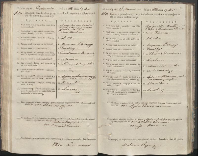 Krinčino Romos katalikų parapijos bažnyčios 1840–1844 metų priešjungtuvinės apklausos knyga