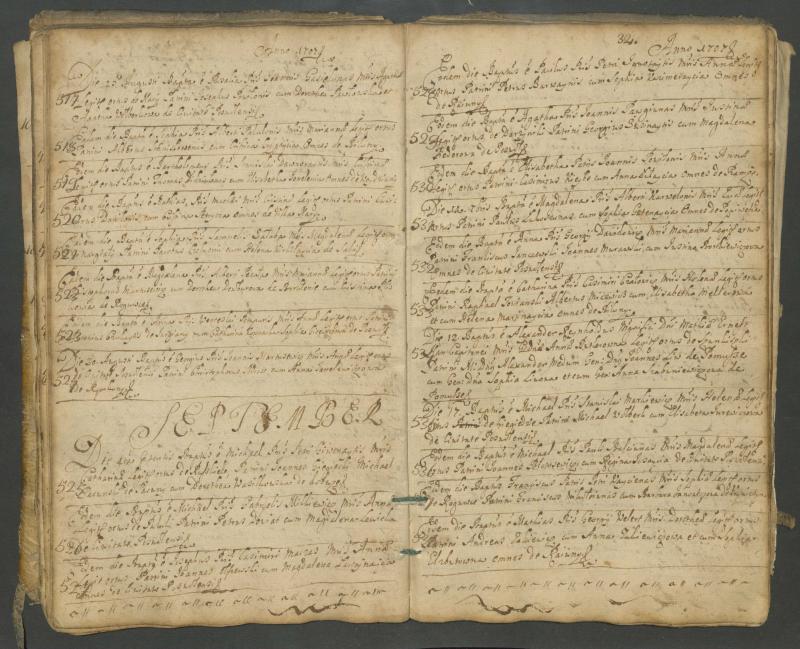 Pasvalio Romos katalikų parapijos bažnyčios 1703–1718 metų krikšto metrikų knyga