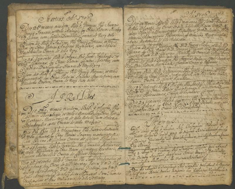 Pasvalio Romos katalikų parapijos bažnyčios 1703–1718 metų krikšto metrikų knyga