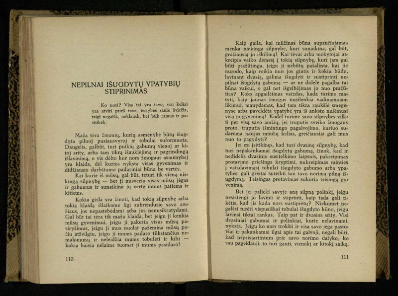 Minties galybė / Orison Swett Marden. – Kaunas: Fakelo leidinys, 1937. – 149, [2] p.