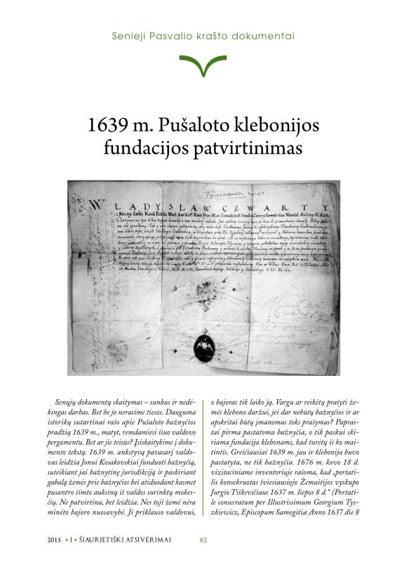 Šiaurietiški atsivėrimai : Pasvalio krašto istorijos ir kultūros žurnalas 2015, nr. 1 (38)
