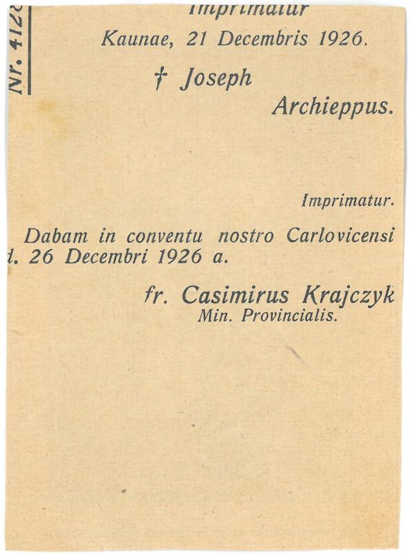 Religinis paveikslėlis. „Šv. Pranciškus ir Pirmieji Tretininkai“