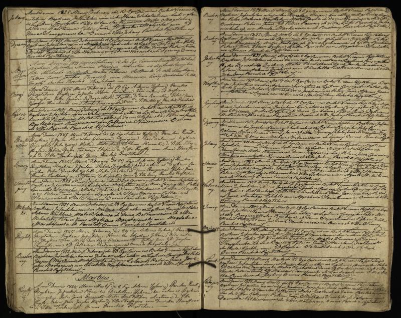 Pušaloto Romos katalikų parapijos bažnyčios 1822–1828 metų krikšto metrikų knyga