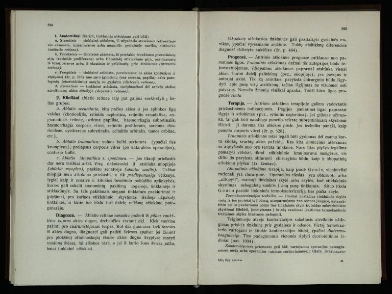 Akių ligų vadovas / Petras Avižonis. – Kaunas: Medicinos fakultetao leidinys, 1940. – VIII, 841, [2] p., 18 iliustr. lap.