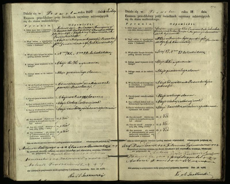 Pasvalio Romos katalikų parapijos bažnyčios 1849–1859 metų priešjungtuvinės apklausos knyga