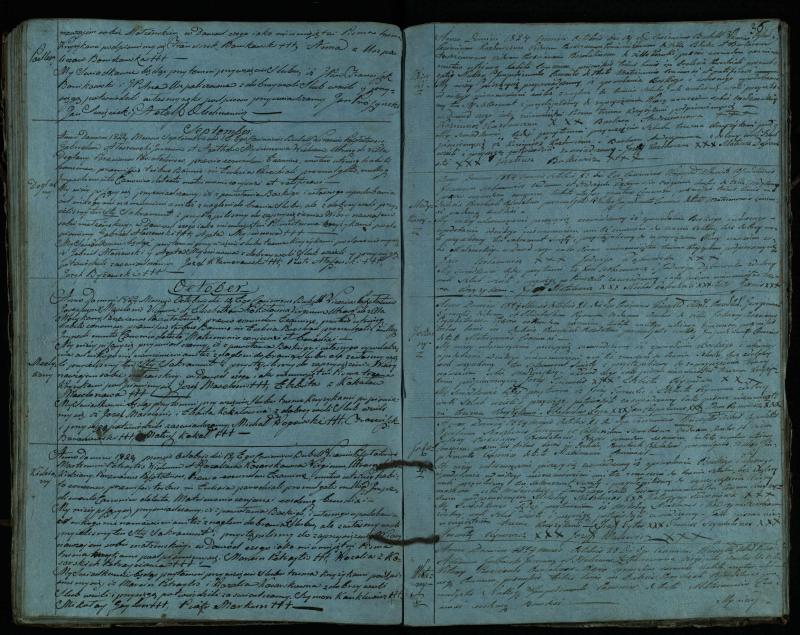 Pušaloto Romos katalikų parapijos bažnyčios 1819–1827 metų jungtuvių metrikų knyga