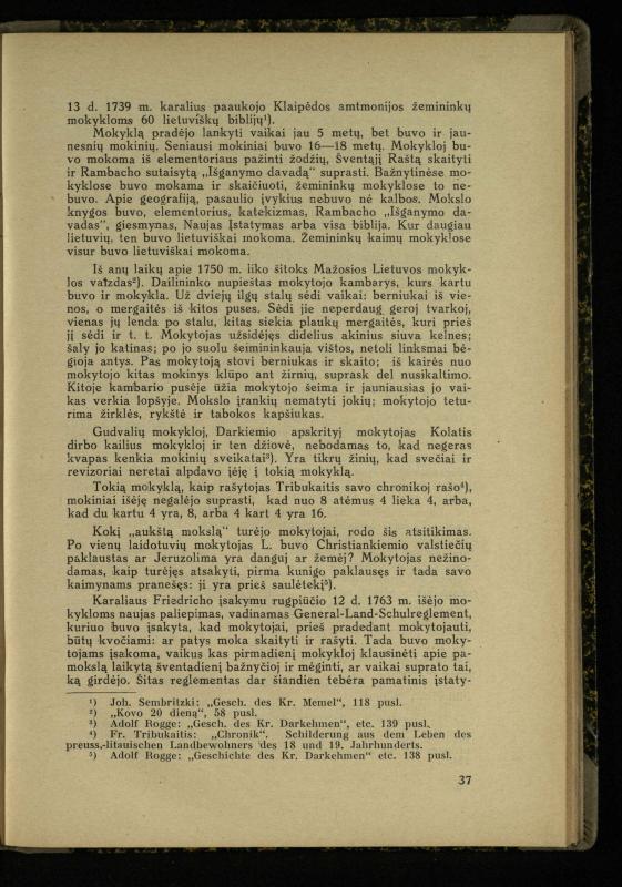 Mažosios Lietuvos mokyklos ir lietuvių kova dėl gimtosios kalbos / Ansas Bruožis; redagavo Vincas Vileišis. – Kaunas: Didž. ir Maž. Lietuvos kultūr. bendradarbiavimo s-gos Finansų m-jos tarnautojų skyriaus leidinys, 1935. – 94, [2] p.