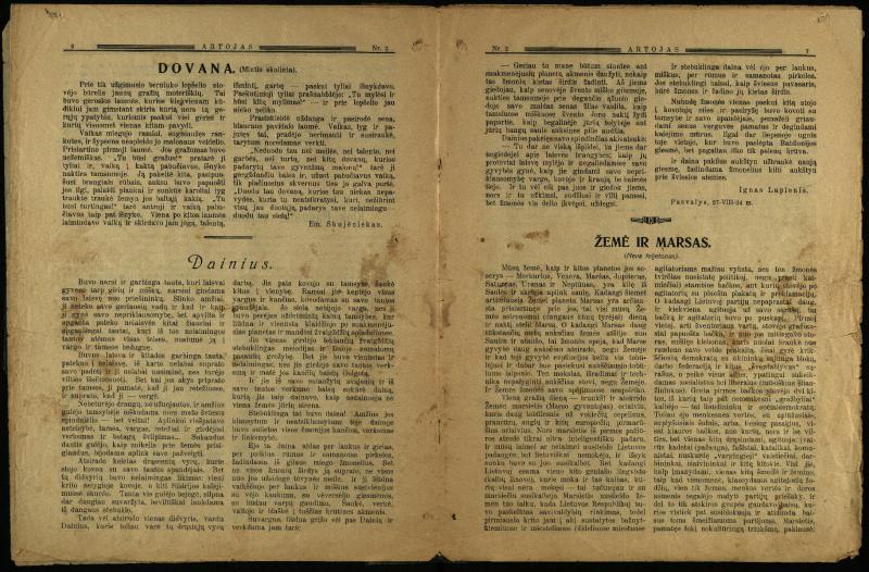 Artojas. 1924, nr. 2