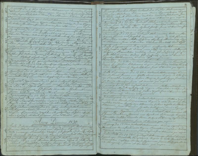 Krinčino Romos katalikų parapijos bažnyčios 1803–1826 metų jungtuvių metrikų knyga