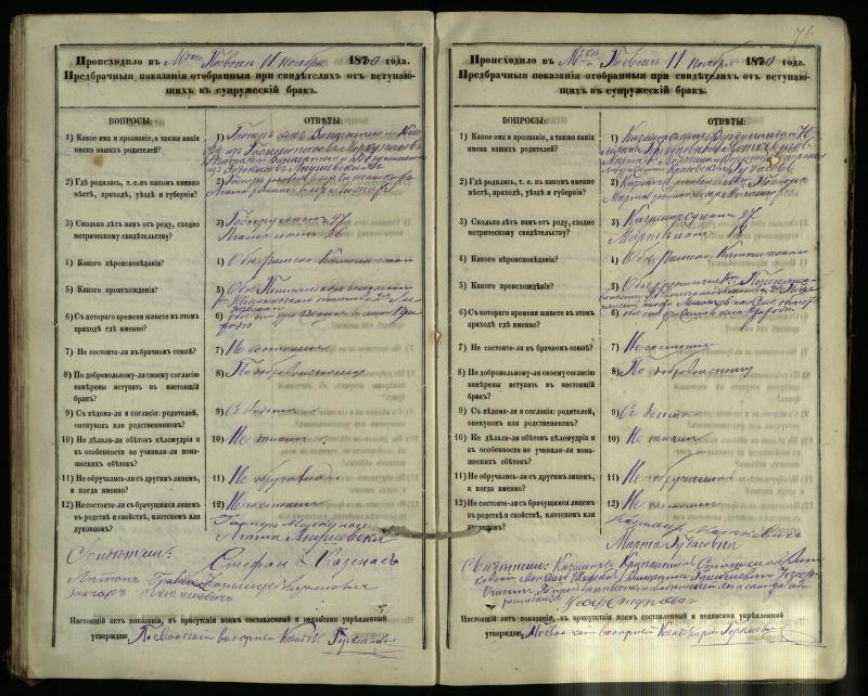 Pasvalio Romos katalikų parapijos bažnyčios 1876–1885 metų priešjungtuvinės apklausos knyga
