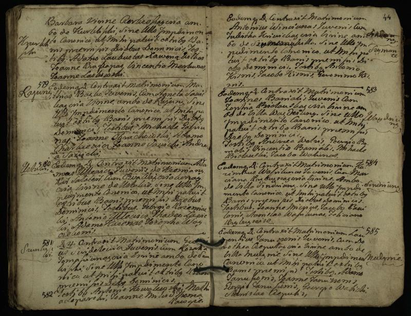 Pasvalio Romos katalikų parapijos bažnyčios 1776–1793 metų jungtuvių metrikų knyga