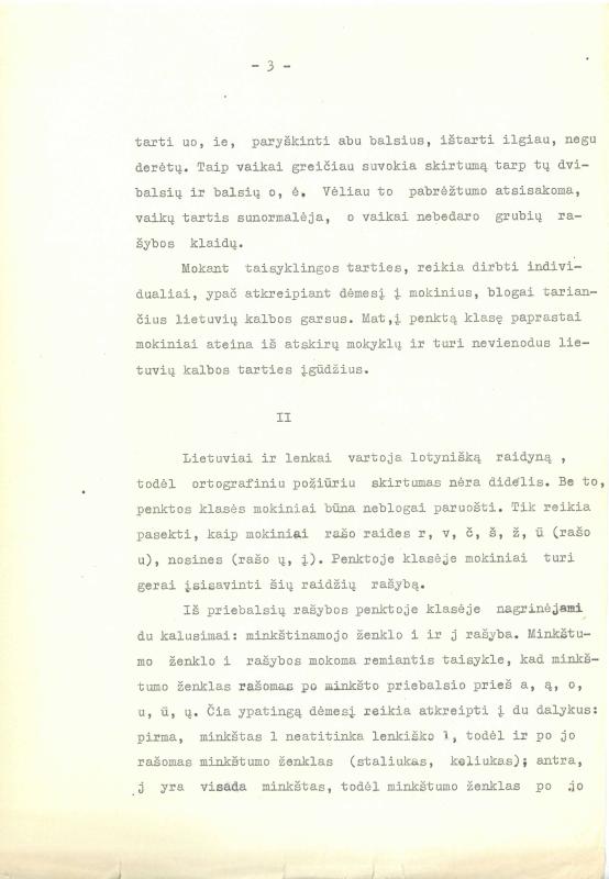 Lietuvių filologo, „Visuotinės lietuvių enciklopedijos“ vyriausiojo redaktoriaus, vertėjo, žurnalisto Antano Elizeušo Račio darbas „Lietuvių kalbos rašybos mokymas lenkiškų mokyklų penktoje klasėje“