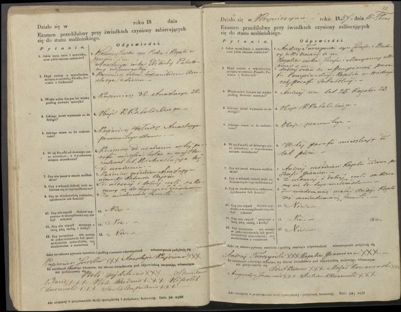 Krinčino Romos katalikų parapijos bažnyčios 1853–1862 metų priešjungtuvinės apklausos knyga
