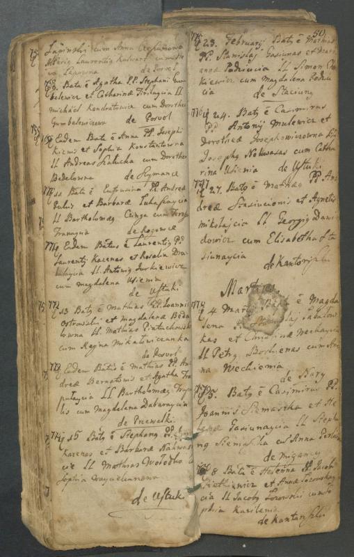 Pasvalio Romos katalikų parapijos bažnyčios 1749–1772 metų krikšto metrikų knyga